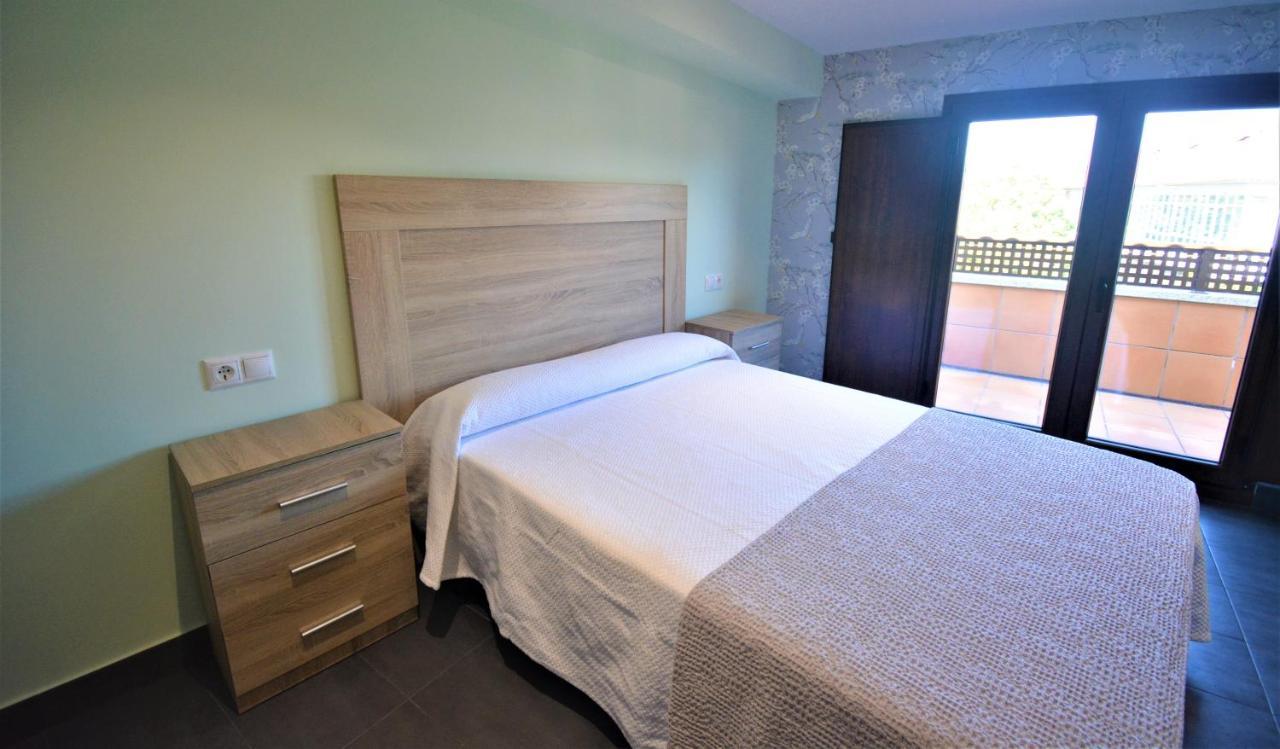 Apartamento Con Terraza En Cambados Bagian luar foto